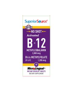 SUPERIOR S B12 2000, B6 & METHYLFOLATE 
