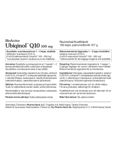 BioActive Ubiqinol Q10 100mg