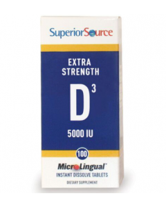 SuperiorSource D3-vitamiini 125mcg 100tabl.