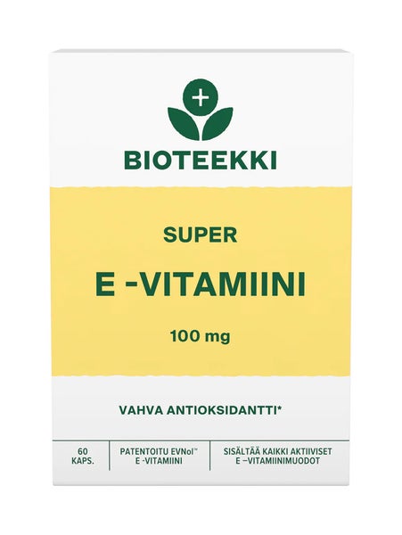 Bioteekki Super E-Vitamiini 100 mg