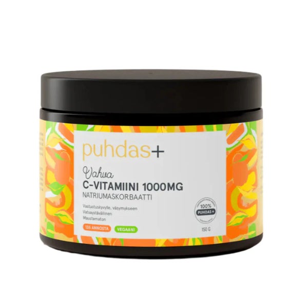 Vahva C-vitamiinijauhe 1000 mg natriumaskorbaatti