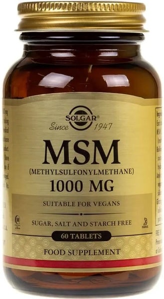 MSM 1000 mg tabletit (Opti-MSM)