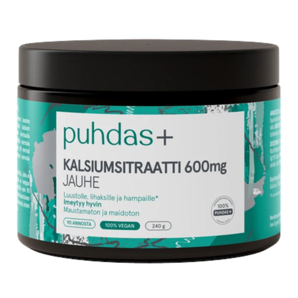 Kalsiumsitraattijauhe 600 mg