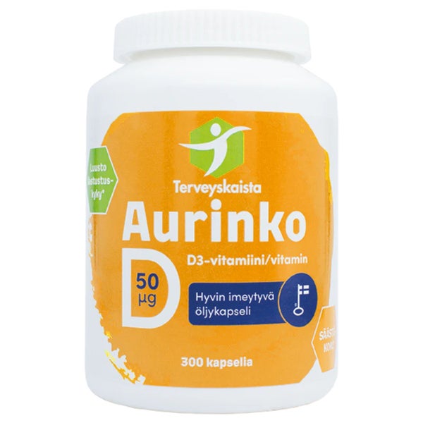 Terveyskaista Aurinko D 50 &micro;g