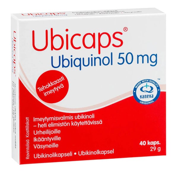 Ubicaps Ubiquinol 50 mg - Ubikinolikapseli
