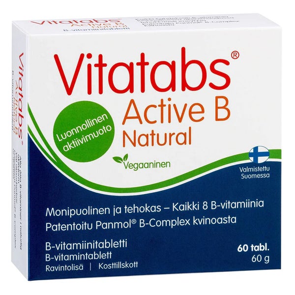 Vitatabs Active B Natural - B-vitamiinitabletti