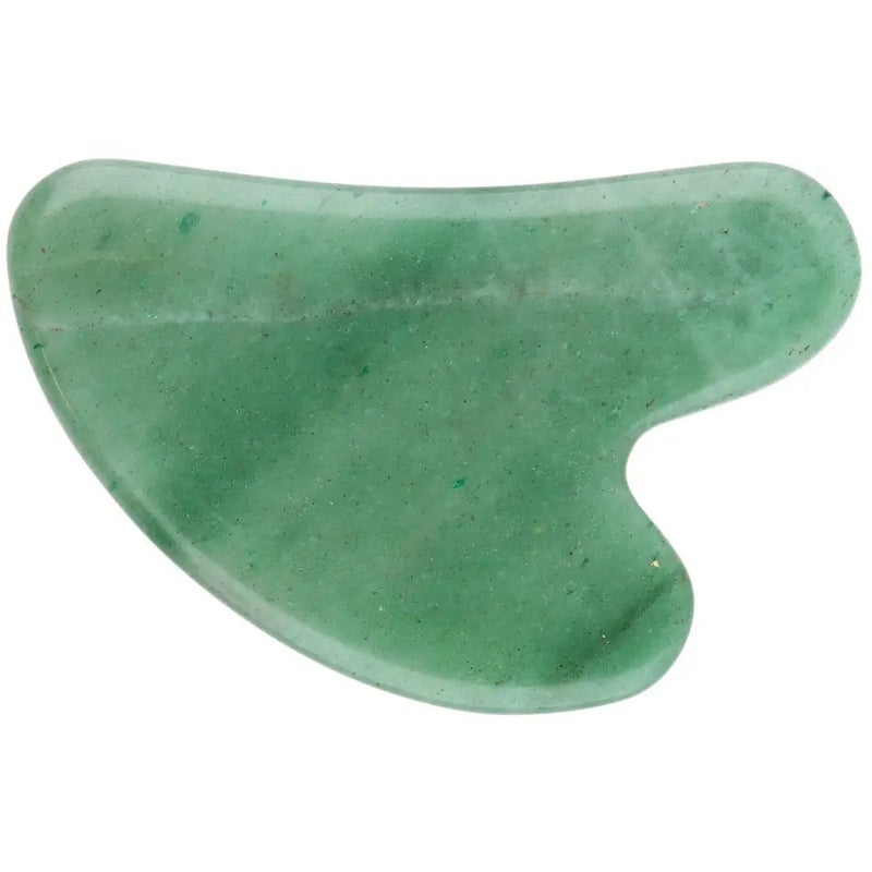 Vihre&auml; kvartsinen Gua Sha -hierontakivi
