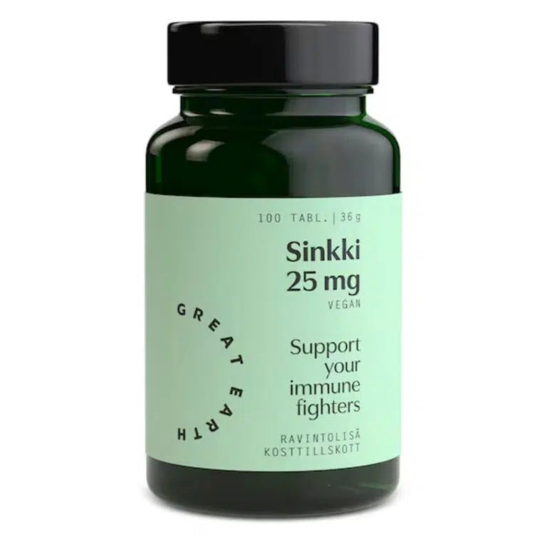 Great Earth Sinkki 25 mg