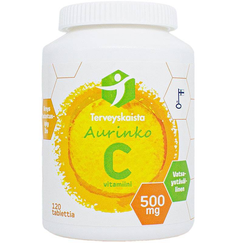 Terveyskaista Aurinko C-vitamiini 500 mg