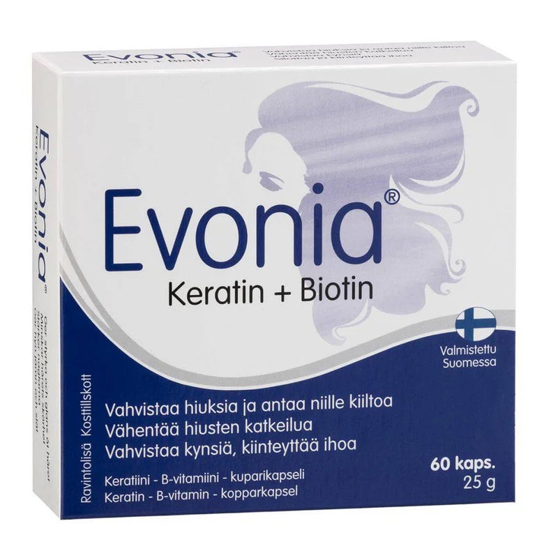 Evonia Keratin + Biotin - Keratiini-biotiinikapseli