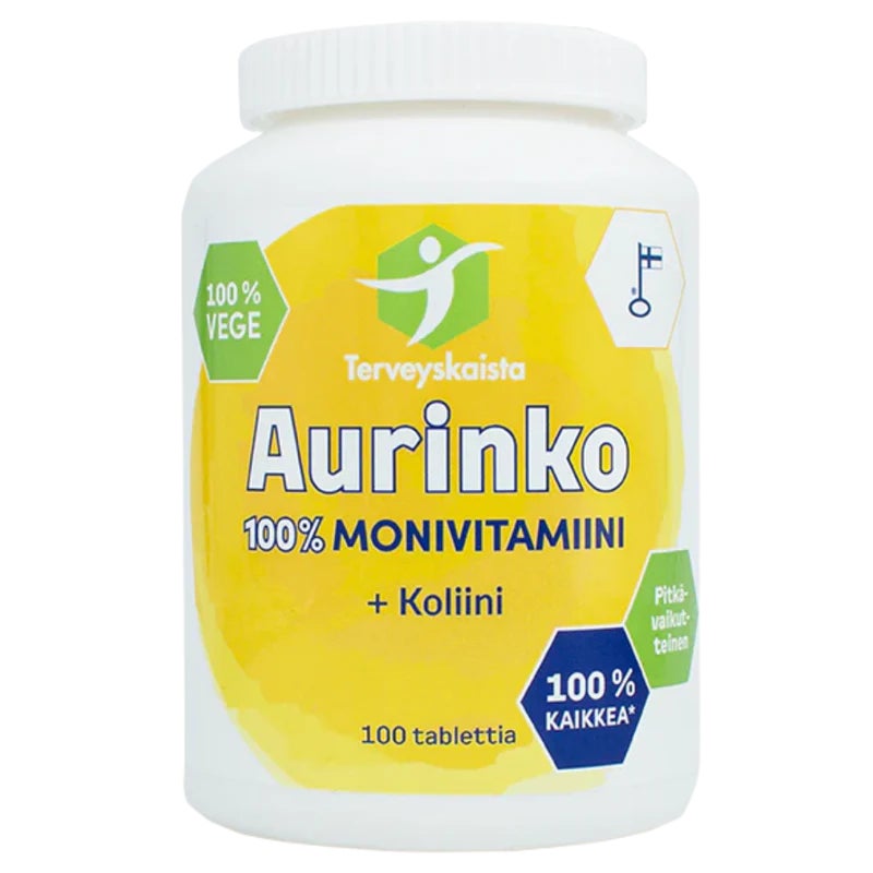 Aurinko 100% Monivitamiini + Koliini