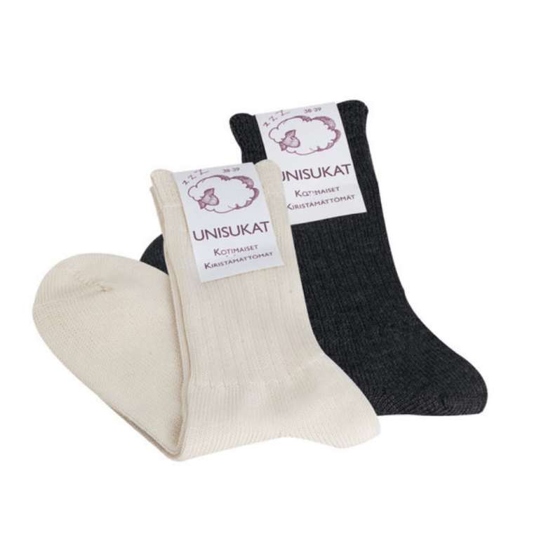 Unisukat, tummanharmaa